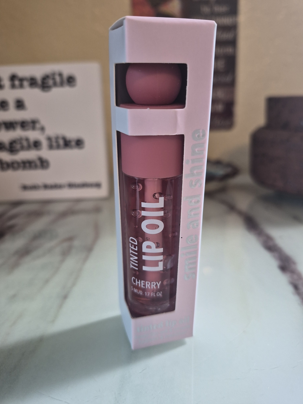 Tinted Lip Oil - Cherry Pink